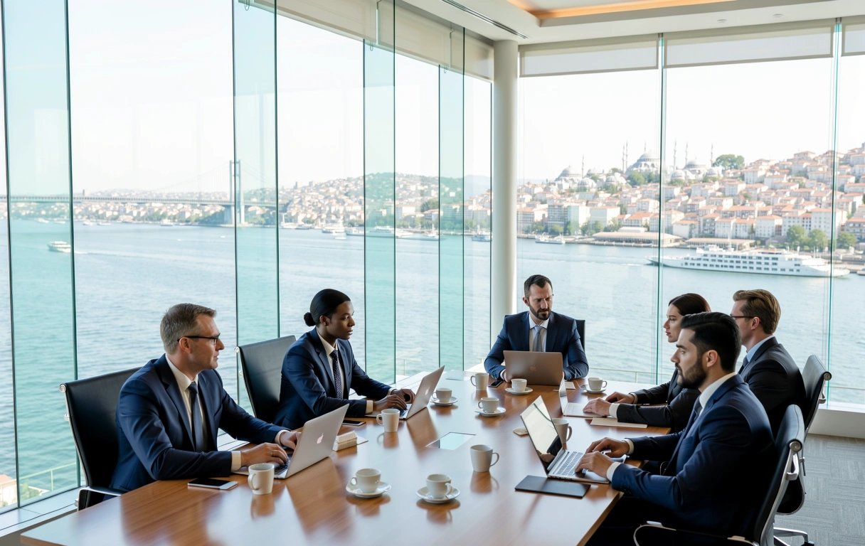 Business strategy meeting